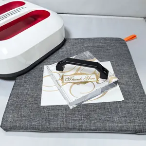 Hot press pad, suitable for HTV handicrafts - easy to press, heat-insulating transfer pad, 11.8X11.8 inches, gray