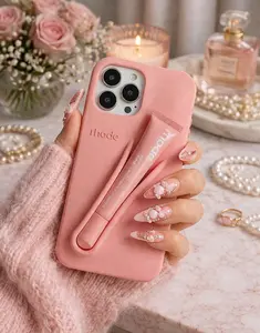 Lip Balm Lip Gloss Holder Phone Case for iPhone 11 12 13 14 15 16 17 Series