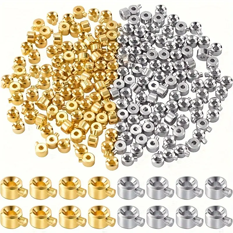Beads Bead Caps For Handmade Bracelets Necklaces Earrings Keychains Anklets Jewelry Accessories