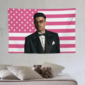Tapestry Rauw Flag Wall Hanging With Art Home Decorations Durable Lightweight Washable Alejandro For Living Room Bedroom Festival Gift Dorm Decor Flags Poster 7