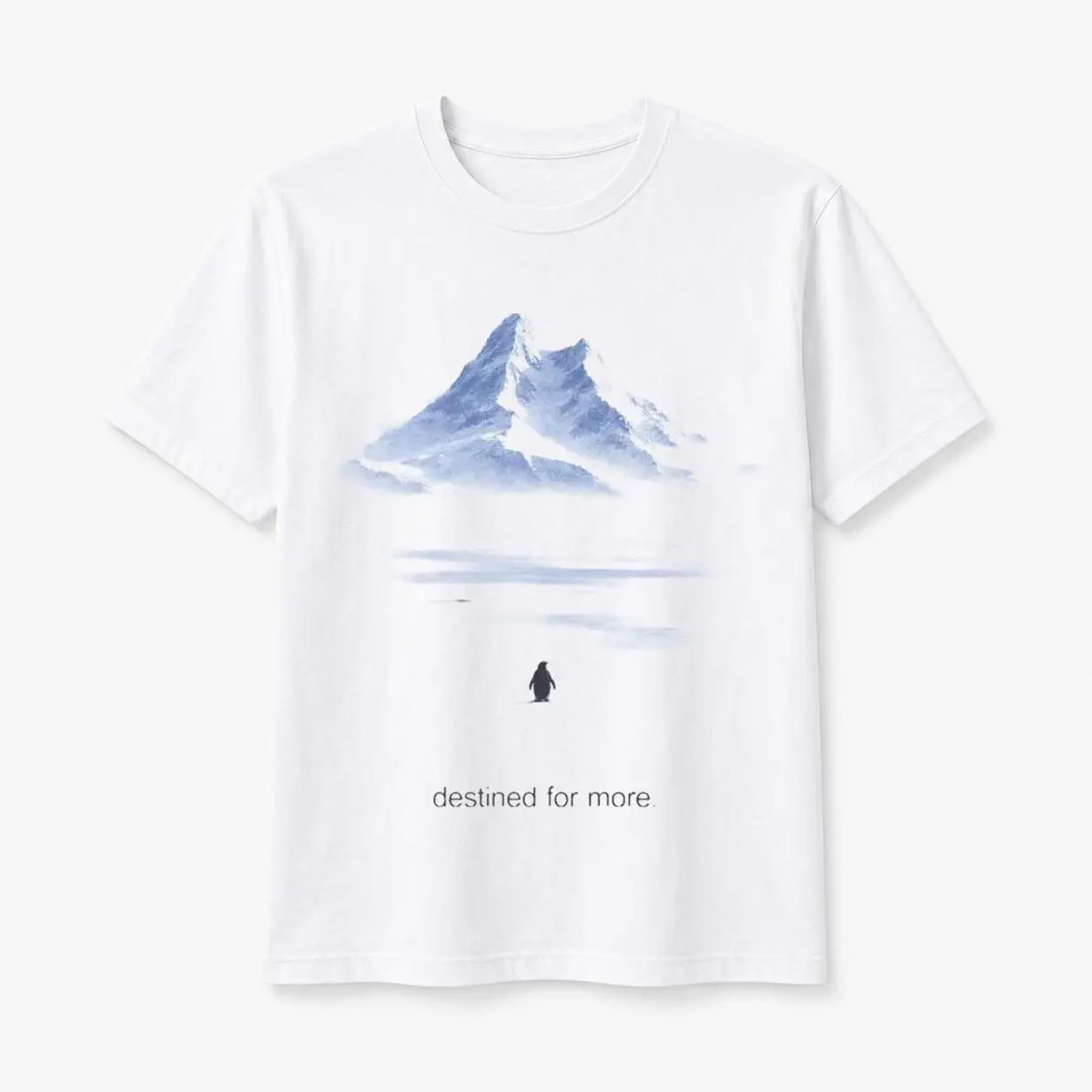 100% Cotton Men's Penguin Mountain Shirt Why Meme Destined for Greater Recognition