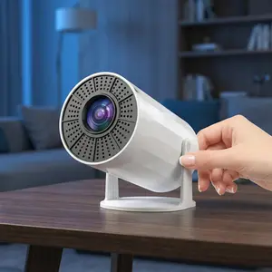 2026 1-Pack mini projector. 4K brand-new auto keystone correction & manual focus movie projector. Runs on Android 12.0 with Bluetooth 5.0, smart outdoor projector. Perfect for backyard patios, outdoor yards, beaches, gardens, travel & RV trips.