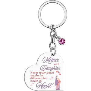 Mom keychain, a gift from daughter to mother, creative long-distance mother-daughter gift, unique daughter keychain, holiday gift, Mother's Day gratitude gift
