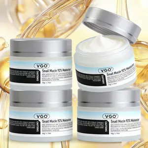 VGO Snail Mucin 92% Moisturizer 50g Daily Face Gel Cream (cremas para la cara) and Vitamin C Facial Serum Essence moisturizer