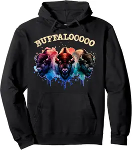 Lucky Buffalo Casino Slot Machine BUFFALOOOOO Gambling Pullover Hoodie