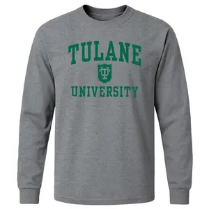 Tulane University Heritage Long Sleeve T-Shirt (Charcoal Grey)