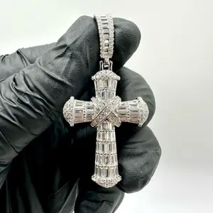 Sterling Silver 925 Cross Pendant — 5 Elegant Designs (1.7” to 2”)