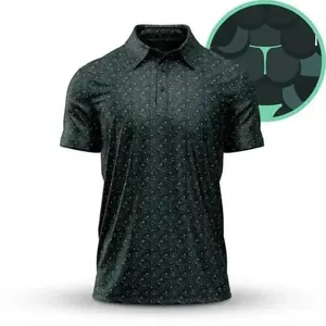Men’s Breathable Golf Polo Shirt Lightweight Moisture Wicking Casual Sport Golf Outfit Tee