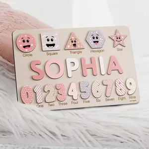 Wooden Busy Board Puzzle | Personalized Name Puzzle Toy |Girl Gift | Nursery Decor | First Gift | Wood Toys(Please message us for your personalization)