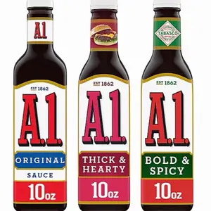 A1 Steak Sauce Variety Pack, 10oz (Original, Thick & Hearty, Bold & Spicy)
