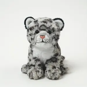 Simulation Snow Leopard Plush Toy, 24.89 cm, Highly Realistic Mountain Leopard Animal Model, Soft And Safe Gift, Home Decor, Birthday Present