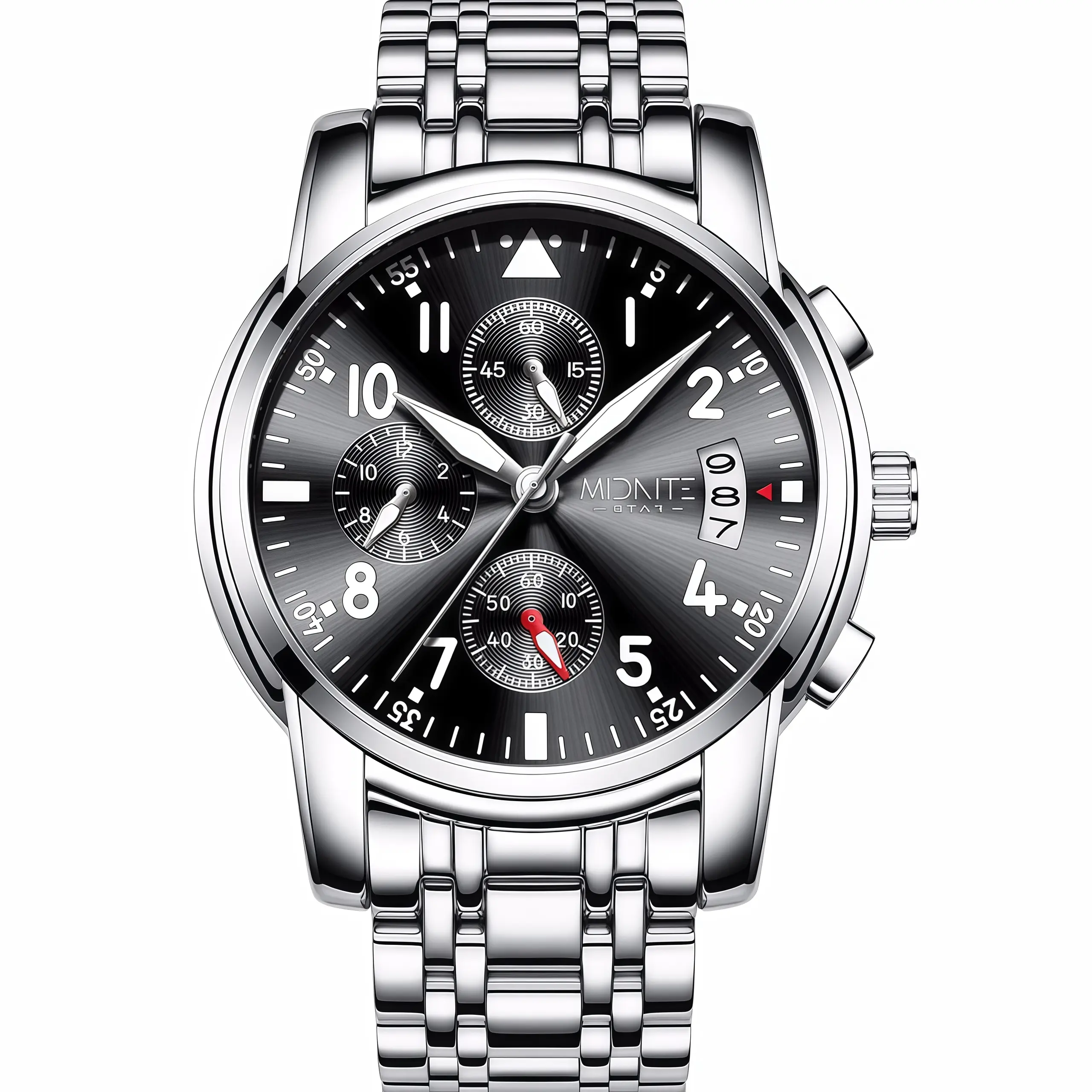 Men's Watch Business Multifunctional Calendar 3TAM Waterproof Timing Perfect Quartz High Quality Watch Perfect Gift Casual Trendy Wristwatch watches for men