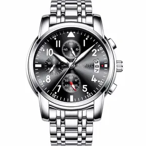 Men's Watch Business Multifunctional Calendar 3TAM Waterproof Timing Perfect Quartz High Quality Watch Perfect Gift Casual Trendy Wristwatch watches for men