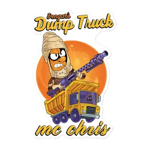 dengar's dump truck vinyl sticker