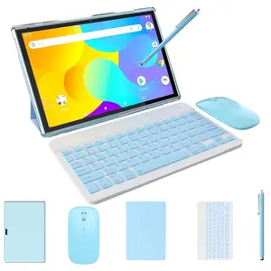 10" 2-in-1 Android Tablet with Keyboard, Case, Mouse & Stylus - 6000mAh Battery, 32GB Storage, Expandable to 1024GB, HD Display, Perfect for Work & Play! ZZB