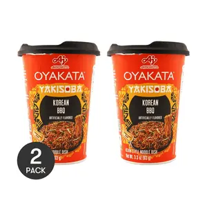 AJINOMOTO OYAKATA Asian Style Fried Noodles - Korean BBQ Flavor - 2 Pack - 93g Each AJINOMOTO OYAKATA Asian Style Fried Noodles - Korean BBQ Flavor - 2 Pack - 93g Each