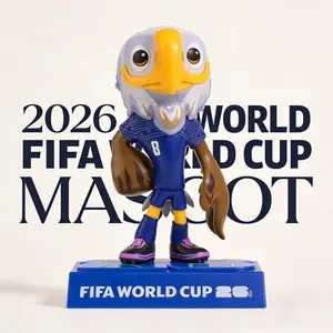 World Cup 2026 Mascot Clutch Figurine Model Trophy Football Souvenir Fan Collectible Gift Desktop Decoration Star Player Dolls & Figurines