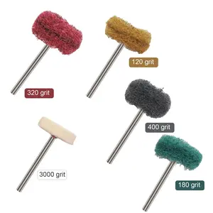 50Pcs Abrasive Metal Polishing Buffing Wheel Burr Kit Set for Dremel Rotary Tool