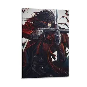 Hellsings Ultimate Anime Poster. Art Wallpaper. Canvas Painting. Wall Art for Living Room Decor. Anime Decor Print. Poster Canvas Wall Art For Bedroom Decor Bar Office Room Decor Gift