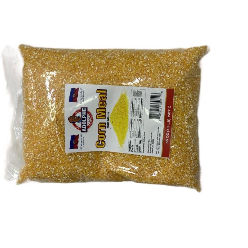 Adolphe Corn Meal Mai's Moulu 56 oz Bag Yellow Grain Product by Adolphe