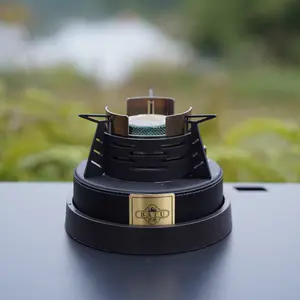 BATU Night Owl Alcohol Stove Portable Camping Stove for Indoor Heating Tea Boiling Coffee Cooking Food Warmer Campfire Stove Barbecue Grill