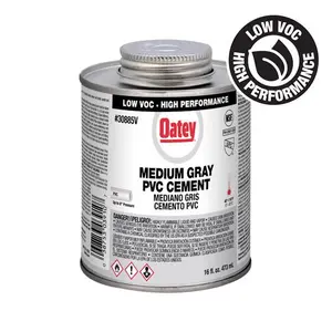 Oatey  16 oz 510 VOC Cement for PVC - Gray