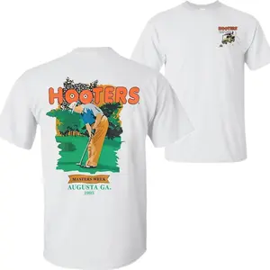 [SALE OFF 50%] Hooters Golf Clubs Graphic T-Shirt For Men & Women, Trendy Cotton Shirt, Funny Golf Design ET