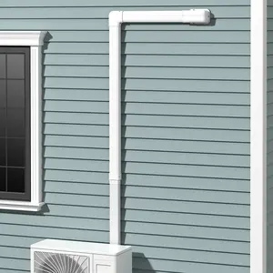 COSTWAY - 4 Inches W Mini Decorative PVC Slim Line Cover Kit-4 inches