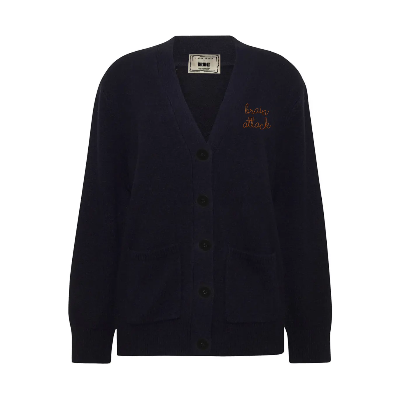 "brain attack" Cluny Cardigan