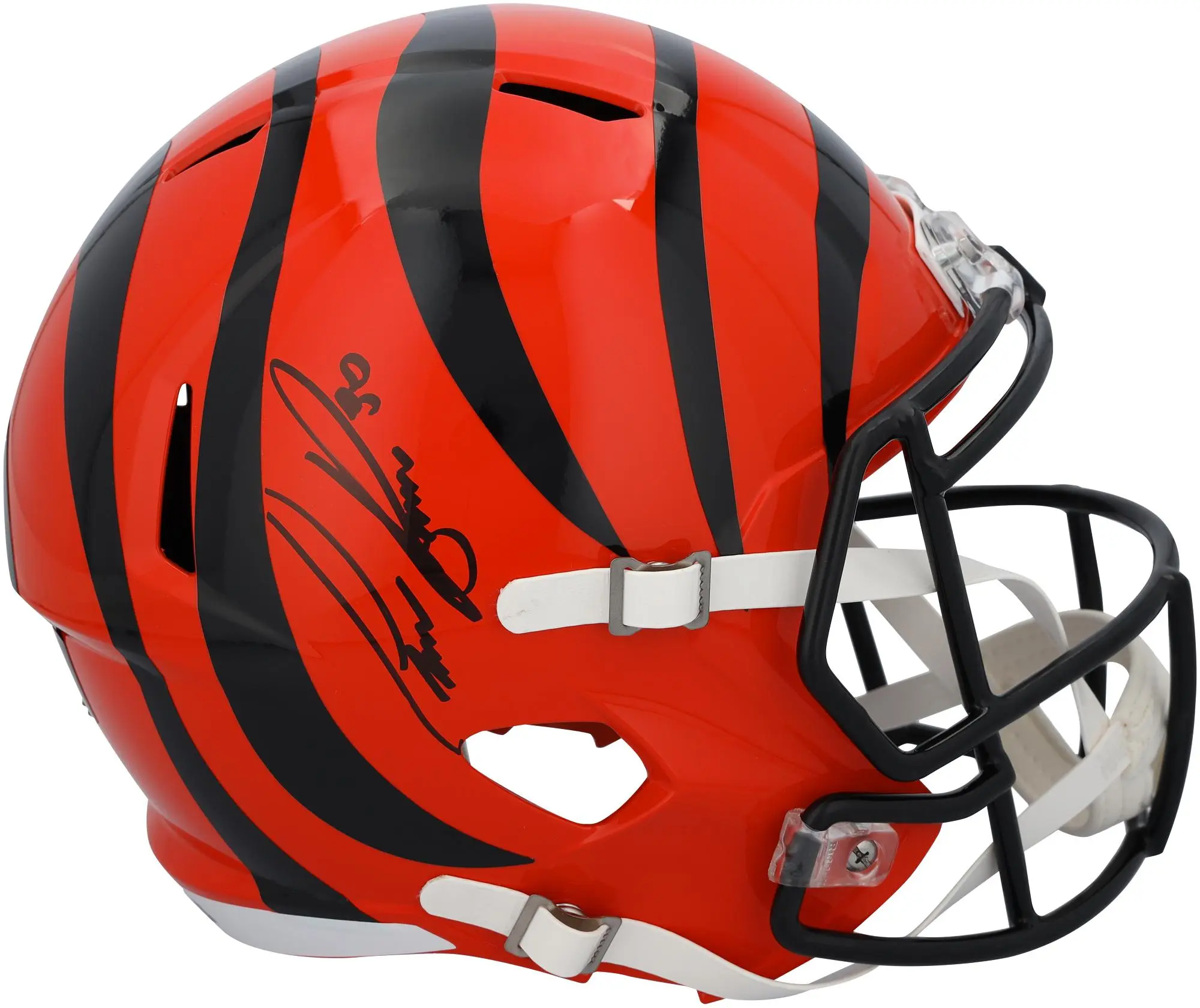 Chase Brown Cincinnati Bengals Autographed Riddell Speed Replica Helmet - Fanatics Authentic Certified