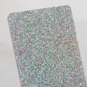 1/8" Iridescent Silver Glitter Cast Acrylic Sheets