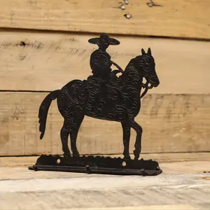 Charro Engraved Free Standing Metal Decor Lienzo Charreria