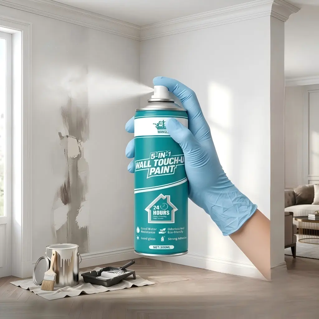 Drywall Touch-Up Wall Repair Spray, Easy DIY Home Renovation Supply, Direct Spraying Formula Masks Minor Stains, Light Graffiti & Surface Imperfections, Time-Saving Interior Wall Refreshing Treatment for Household Use