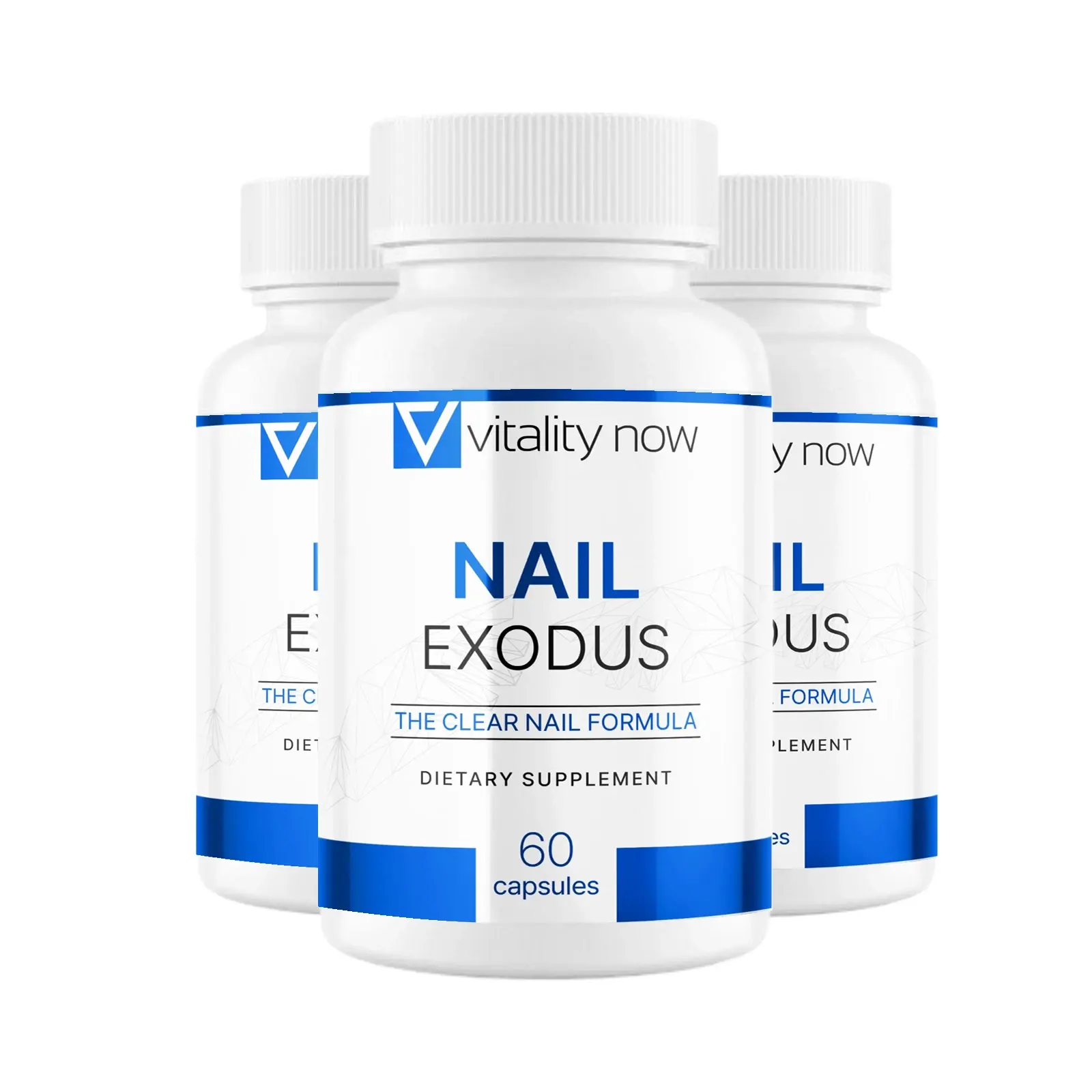3-Pack Nail Exodus Capsules - Clear Nail Formula & Nail Health Support -180 Caps
