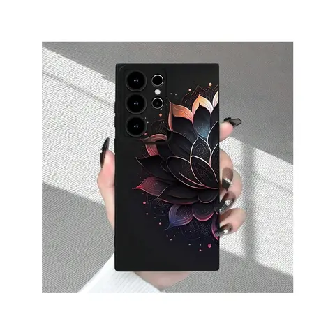 A Beautiful Lotus Pattern Phone Case With A Premium Matte Feel, Featuring A Stylish That Is A Hot Seller. It Offers Full Lens Protection And Is A Durable Phone Cover Suitable For SAMSUNG Galaxy A05/A05S/A14/A15/A25/A32/A34 Suitable for iPhone 17 Air, Acce