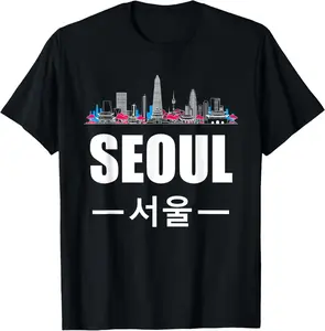 100%cotton Seoul Kpop South Korea Korean Pop Gift T-Shirt Top