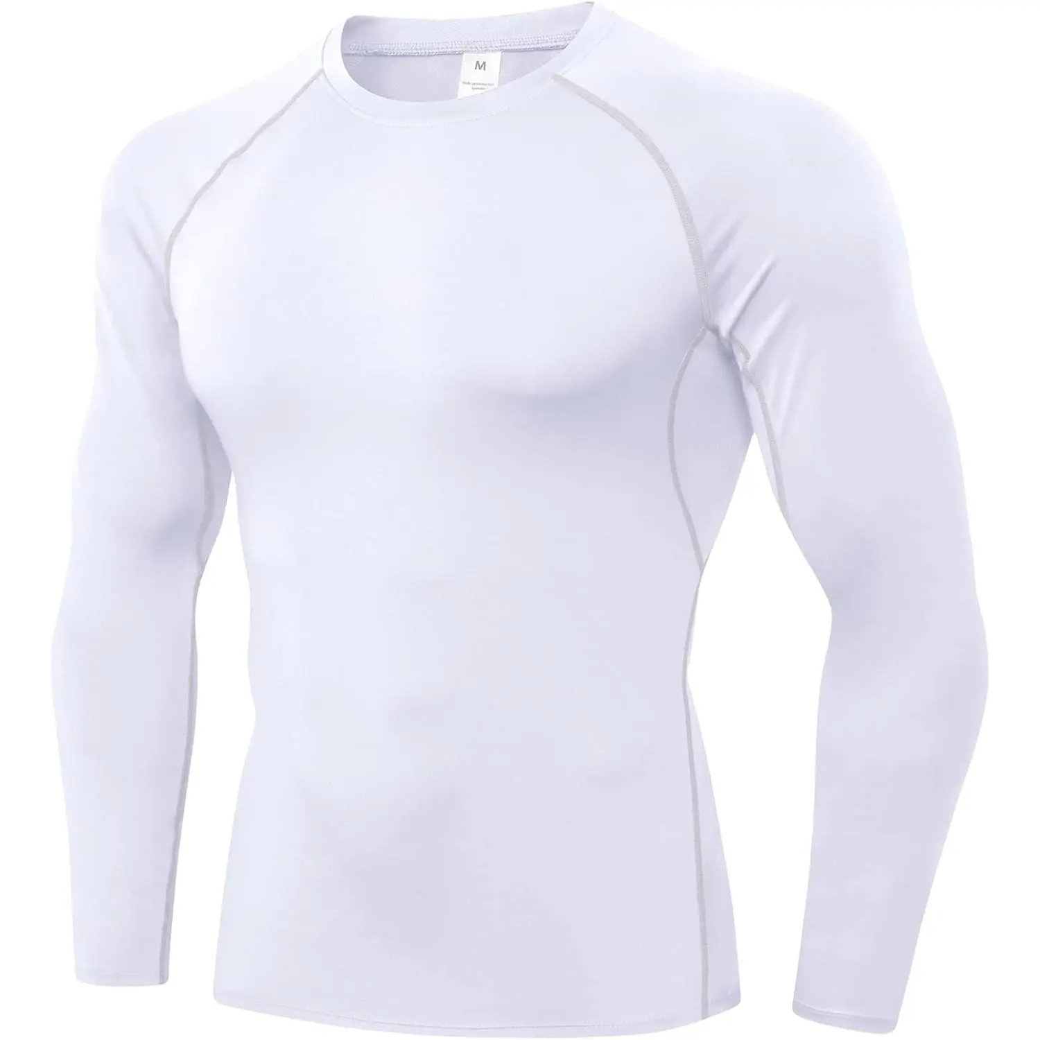 Men's Compression Shirts, 1 or 3 Pack Long Sleeve Cool Dry Sports Baselayer Undershirts for Gym Workout, Running