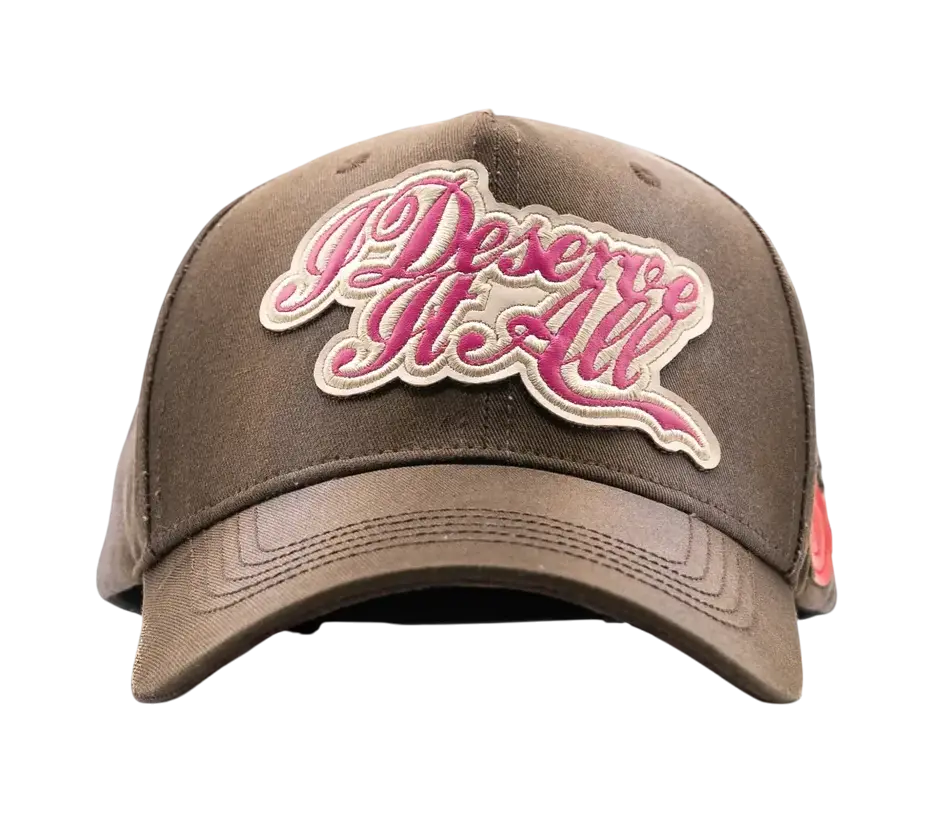 DANDY HATS DESERVE IT ALL TAN SNAPBACK HAT ONLY! DANDESERVE BRWN