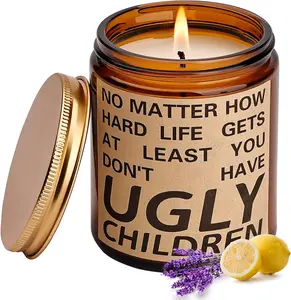 Funny Mother’s Day Candle – Premium Lavender Soy Scented Gift for Mom’s Birthday from Daughter or Son Sheartoumen
