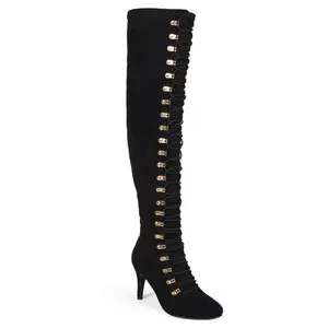 Journee Collection Wide Calf Women's Trill Boot Black 8