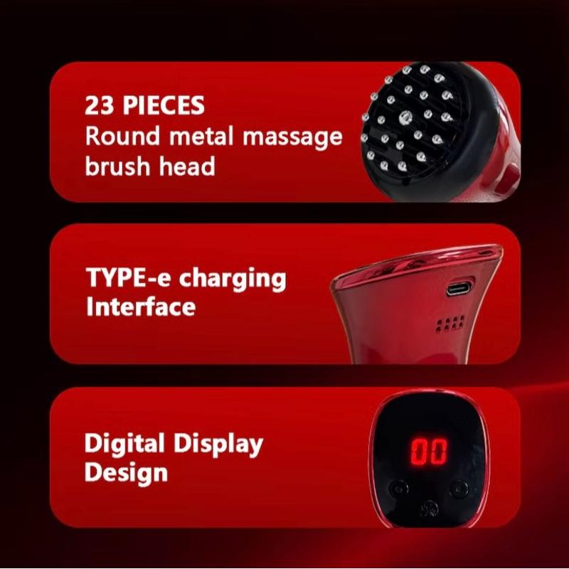 [Renhui] lymphatic  brushElectric Meridian Massager - Full Body Abdomen, Leg, Back and Shoulder Massage, USB Charging TPE Muscle Soothing, Portable Blood Circulation Assistance, Holiday Gifts for Parents, Home Fitness Tools