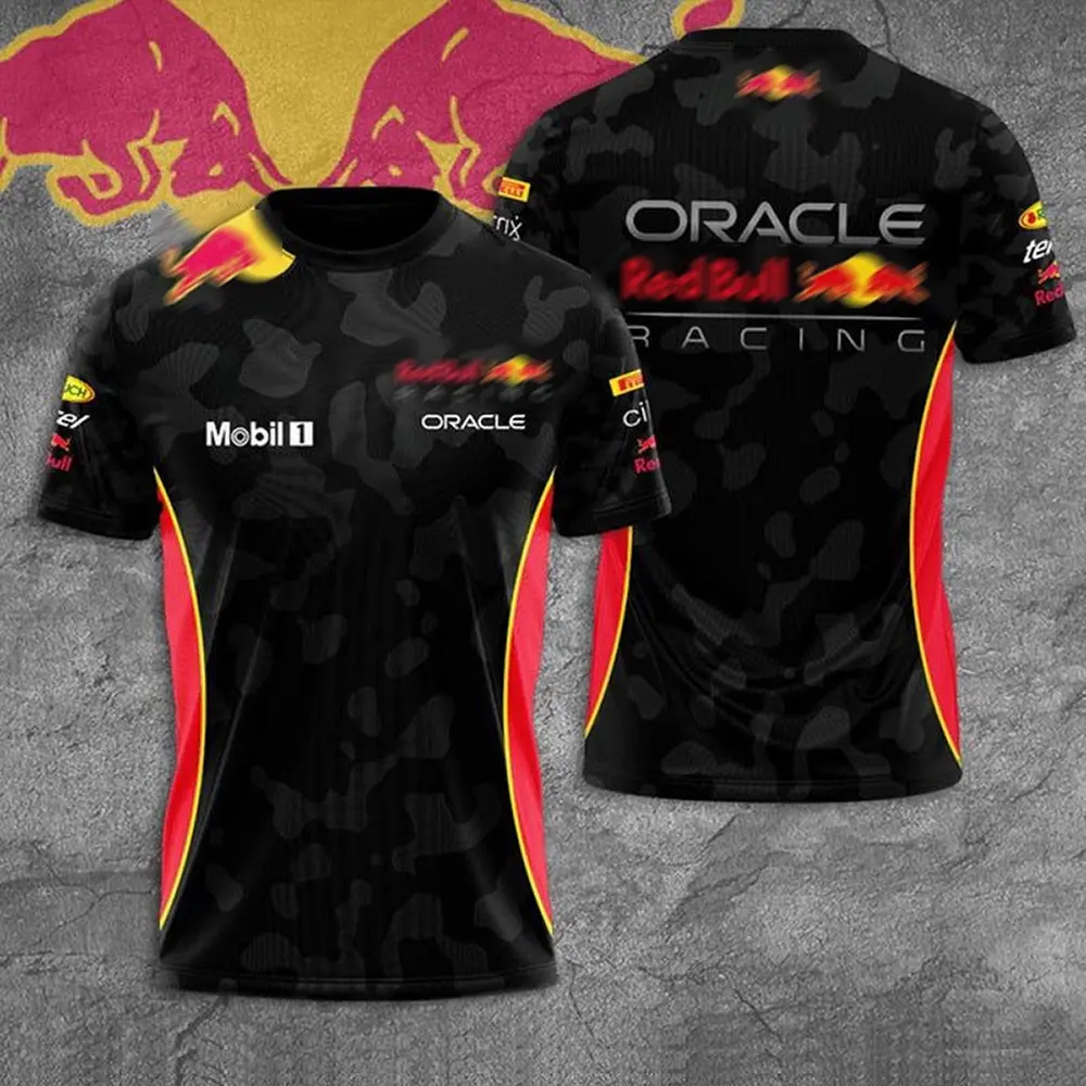 #4 Red Bull Motorsport Racing 3D Jersey Shirt for Men Women, Performance Athletic Tee, Breathable Sports Jersey, Speed Racing Graphic Shirt, Lightweight Crew Neck Casual Racing Fan Apparel