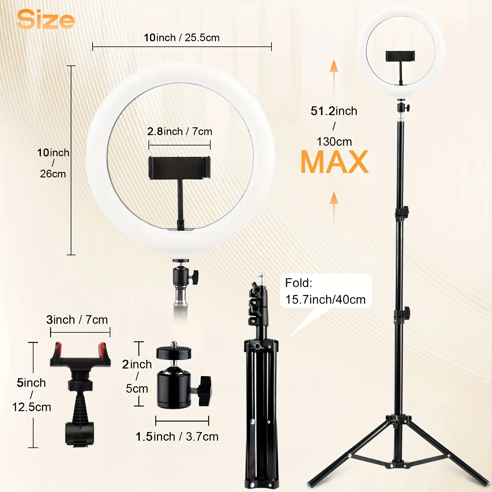 TTOPBAO 1 Ring Light da Tavolo 6 pollici LED con Treppiede Regolabile, Ring Light Telefono e Laptop, 3 Colori, 10 Livelli, Luce Selfie per Telefono, Luce per Foto, Video, Zoom, Streaming, TikTok TTOPBAO 1 Ring Light da Tavolo 6 pollici LED con Treppiede Regolabile, Ring Light Telefono e Laptop, 3 Colori, 10 Livelli, Luce Selfie per Telefono, Luce per Foto, Video, Zoom, Streaming, TikTok