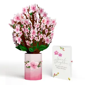 Cherry Blossom Birthday Bouquet and Sentiment Set for Granddaughter