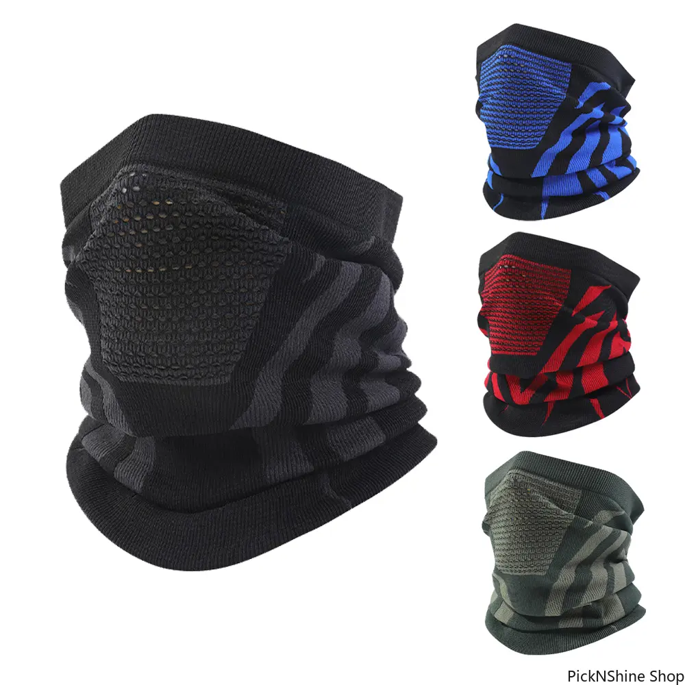 Unisex Winter Warm Half Face Mask - Ski Mask, Breathable Thermal Scarf Balaclava for Skiing, Cycling