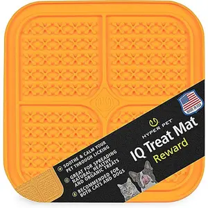 Hyper Pet IQ Treat Lick mat for Dogs, Dog Slow Feeder & Cat Lick mats | Great Alternative to Slow Feeder Bowls & Feeders | Perfect Dog Licking mat, Cat Puzzle & Enrichment Toys