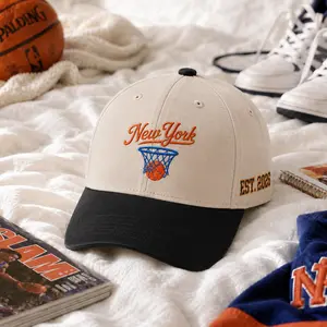 New York Basketball Cap, NYC Sports Hat, Embroidered Basketball Hoop Hat, Vintage Baseball Cap, Basketball Lover Gift, New York Fan Apparel