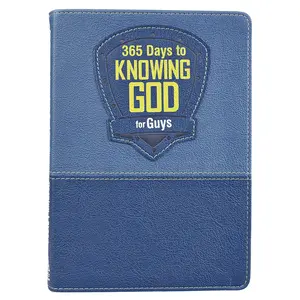 365 Days to Knowing God for Guys Devotional - Faux Leather Edition BY CAROLYN LARSEN - Men's Devotional