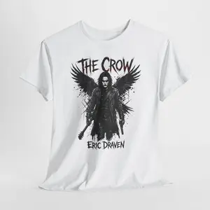 The Crow Eric Draven Graphic Tee - Gothic Rock Movie Tribute Shirt