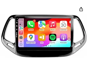 WiFi Car Radio for Jeep Compass 2017-2020,2Ram+64Rom. Android Wireless CarPlay/Android Auto/Touch Screen/GPS Navigation/Bluetooth/FM/HD Backup Camera